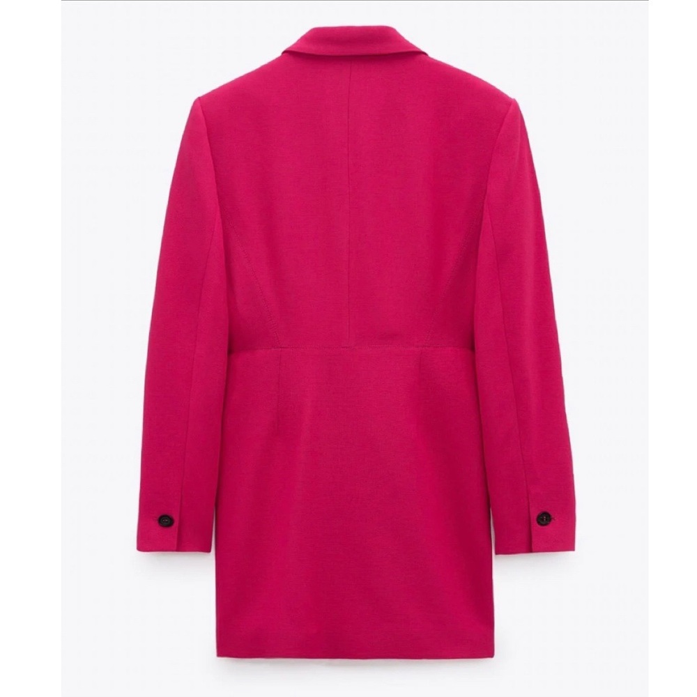 Zara Fuschsia Double Breasted Blazer Dress - Picture 3 of 4